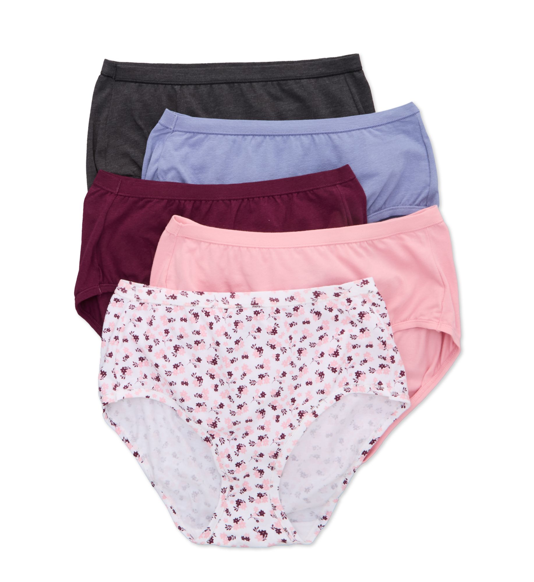 Hanes Women's Ultimate ComfortSoft Brief Panties - 5 Pack in Assorted A6C | Size: 6 | HerRoom.com