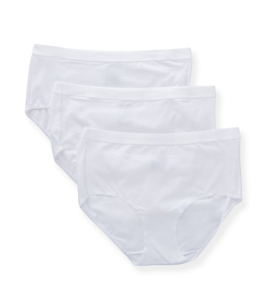 Hanes >> Hanes 40XTSA Ultimate X-Temp ComfortBlend Brief Panty - 3 Pack (White 9)