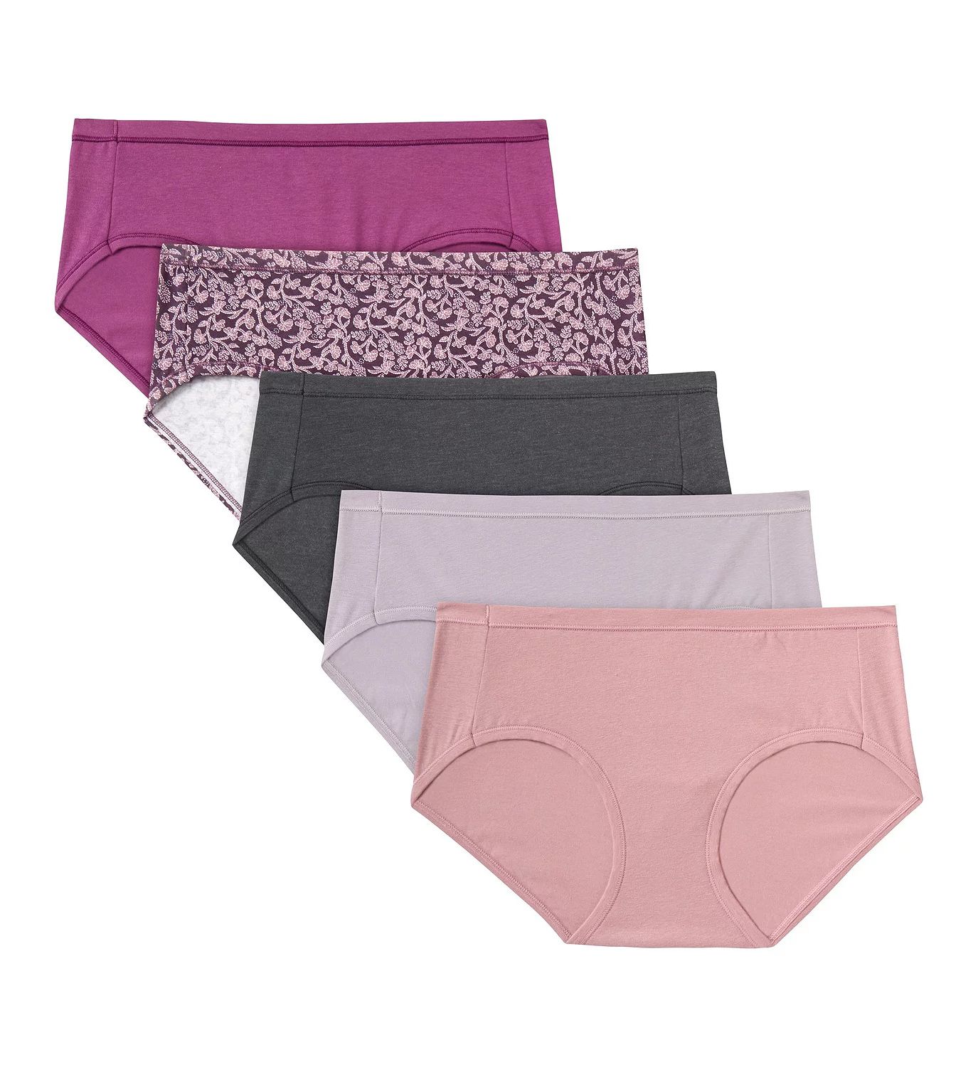 Hanes Women's Cotton Stretch Hipster Panty - 5 Pack in Assorted Aas | Size: 10 | HerRoom.com