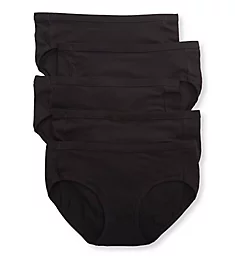 Cotton Stretch Hipster Panty - 5 Pack Black Pack 5