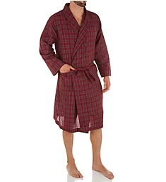 Woven Shawl Robe RPlaid M/L