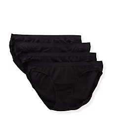 Ultimate ComfortFlex Fit Bikini Panty - 4 Pack Black 5