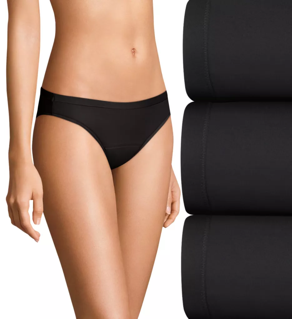 Hanes Comfort Period Light Bikini Period Panty - 3 Pack 42FDL3 - Image 7