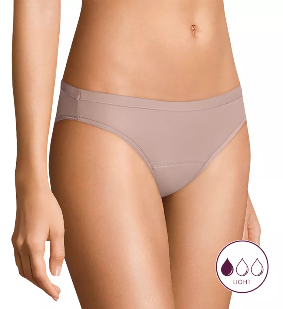 Comfort Period Light Bikini Period Panty - 3 Pack WS/PCG/BLK 6