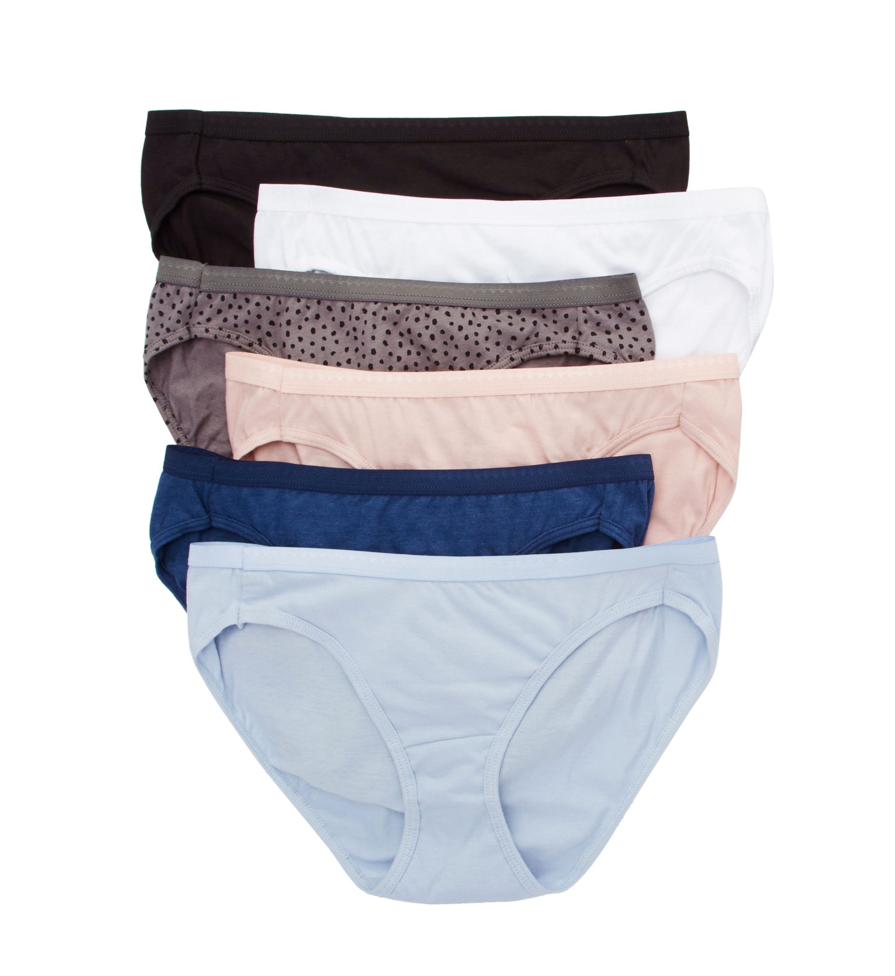 Hanes 42H6CC Cotton Bikini Panty – 6 Pack