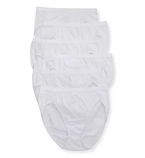 Cotton Hi-Cut Panty - 6 Pack White Pack 5
