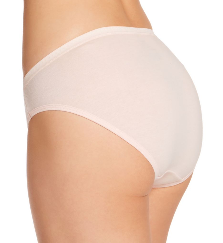 6043 Plus Size High Cut Cotton Panty EL6043 010 - White – Purple