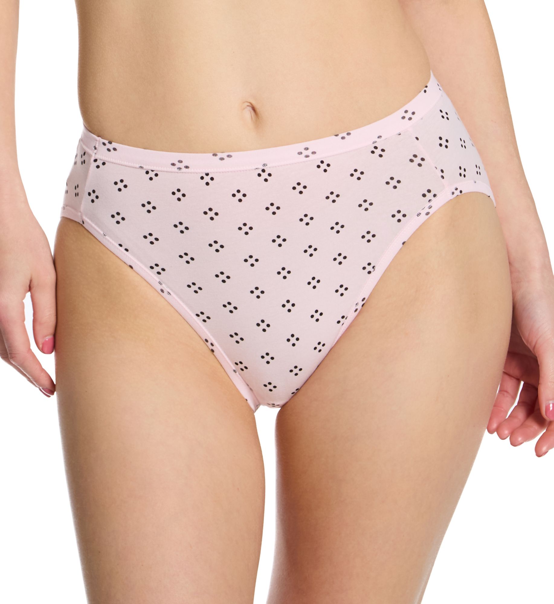 Front Image Main Image Hanes Ultimate ComfortSoft High Cut Panties - 5 Pack Assorted OOO 7 