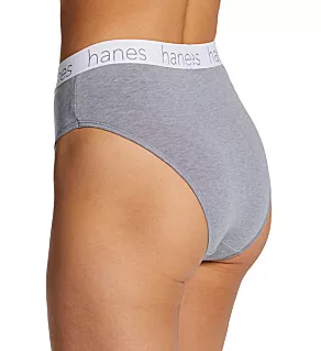 Originals Stretch Hi-Leg Panty - 3 Pack Concrete/BlackStripe S