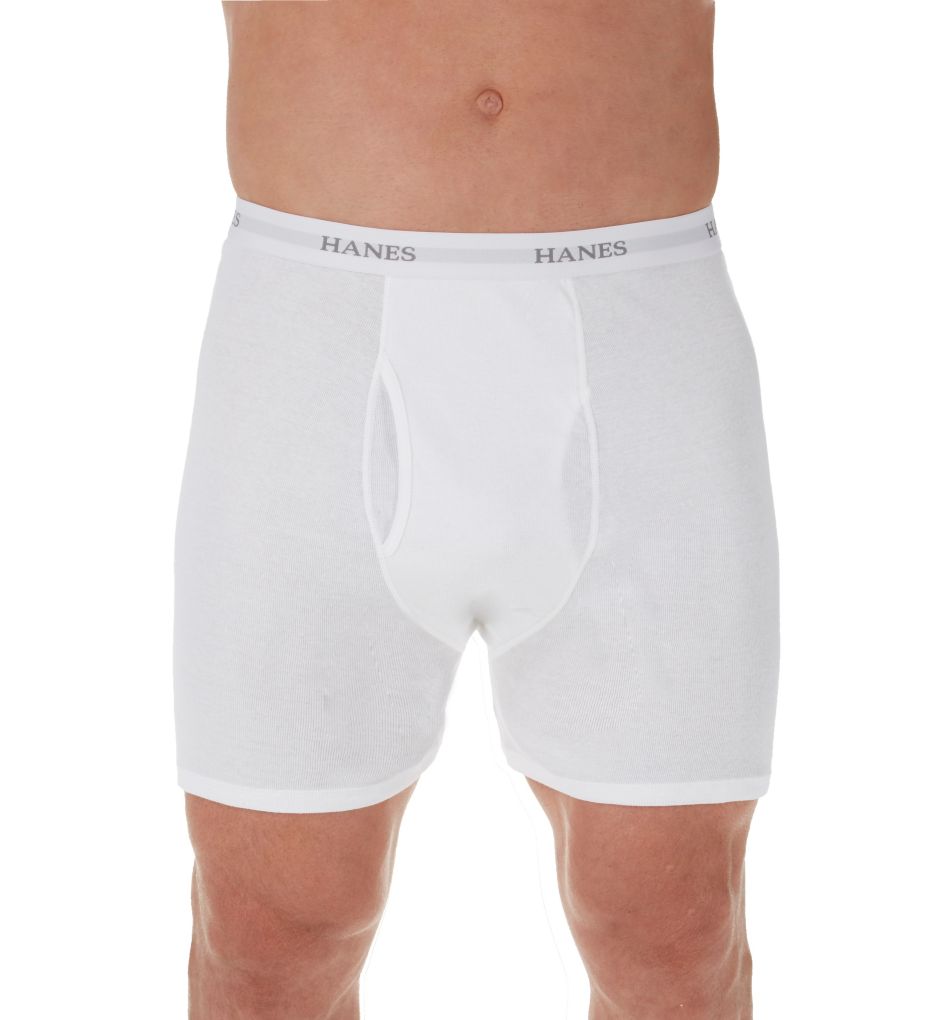 hanes cotton boxer briefs