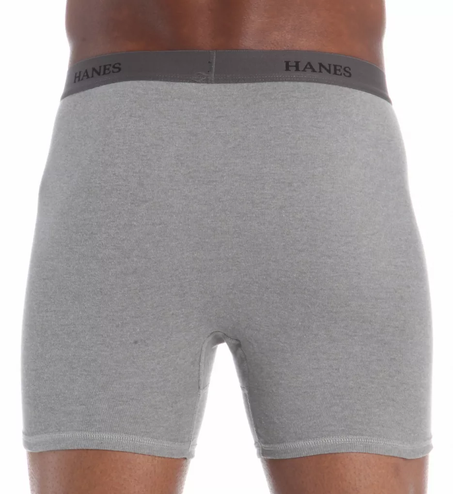 Premium Cotton Ringer Boxer Briefs 5 Pack by Hanes