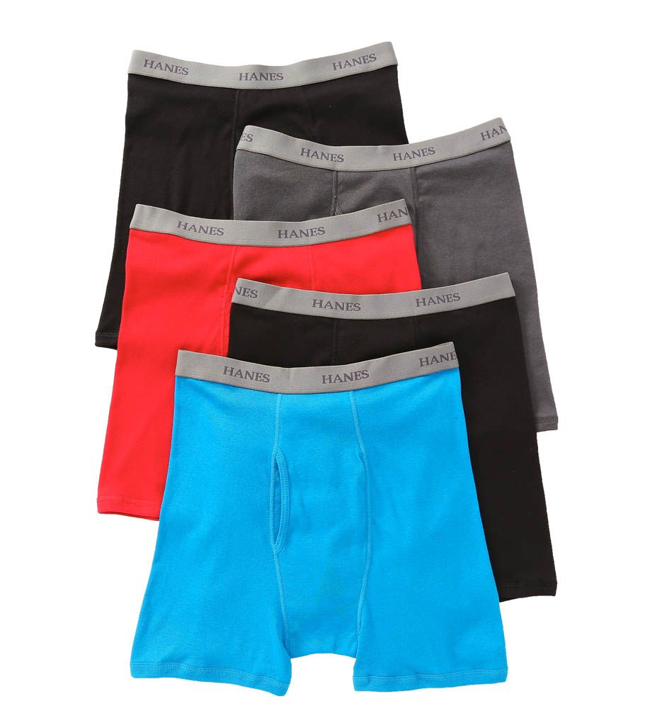 Premium Cotton Assorted Boxer Briefs - 5 Pack-cs2