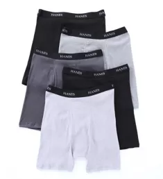 Premium Cotton Stretch Boxer Briefs - 5 Pack