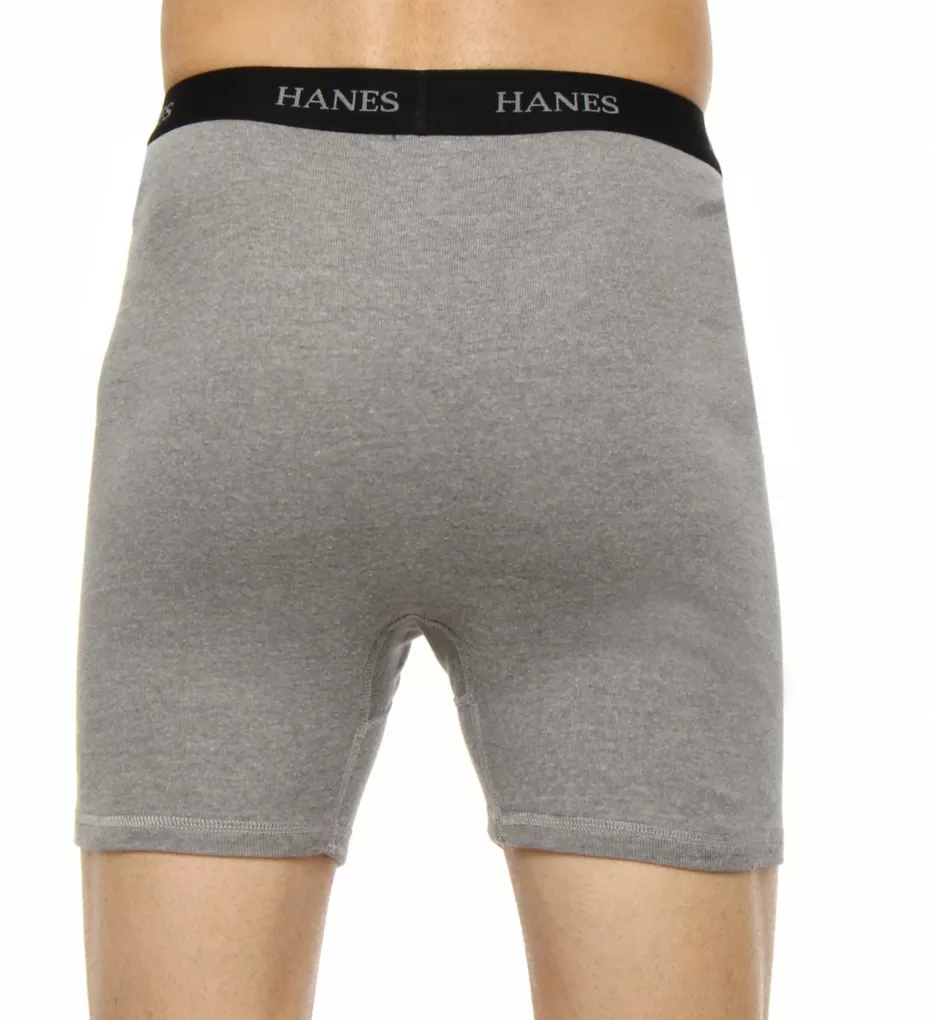 Premium Cotton Ringer Boxer Briefs 5 Pack by Hanes