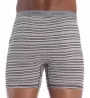 Hanes Premium Cotton Solid-Stripe Boxer Briefs - 5 Pack 76925S - Image 2