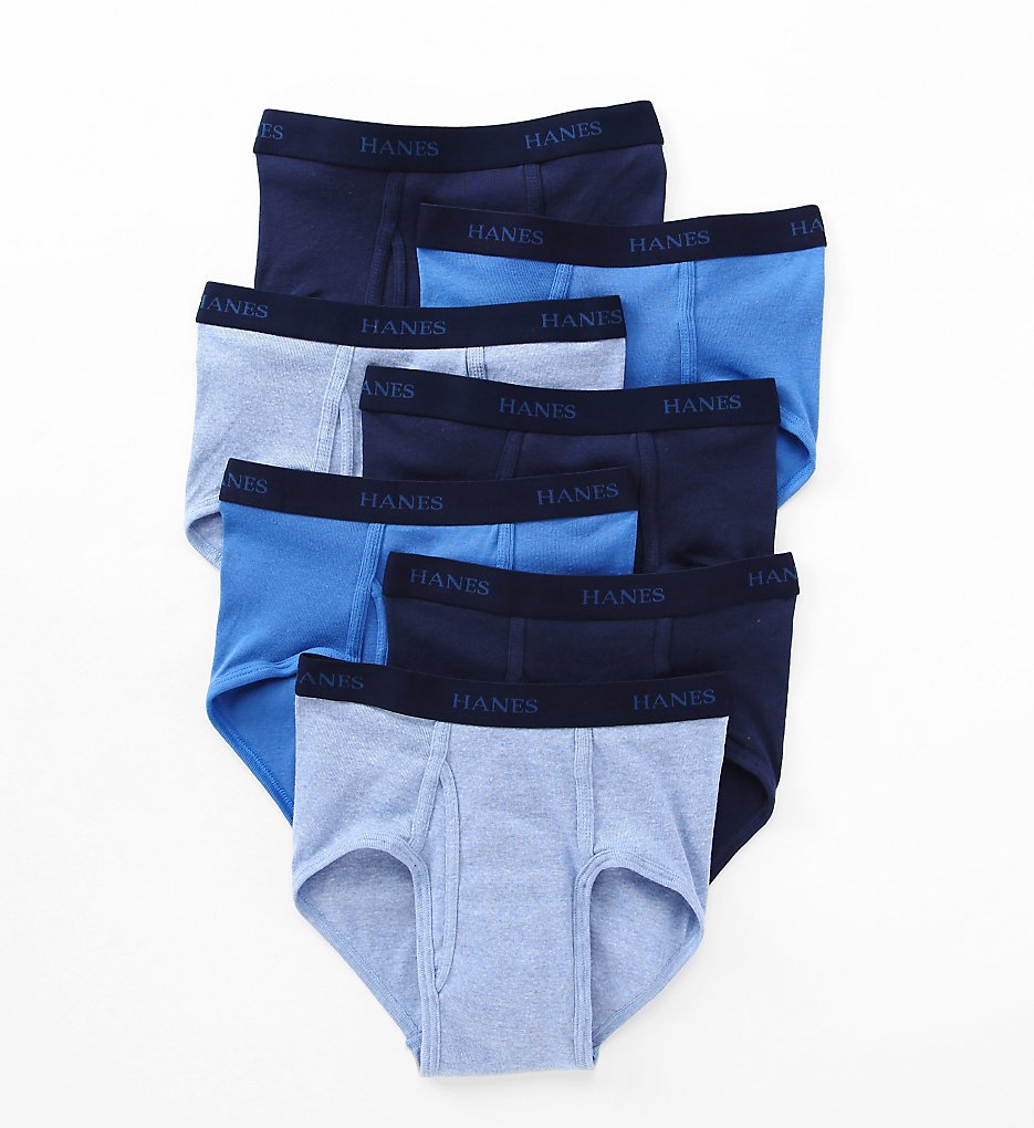 Premium Cotton Full-Cut Assorted Briefs - 7 Pack by Hanes