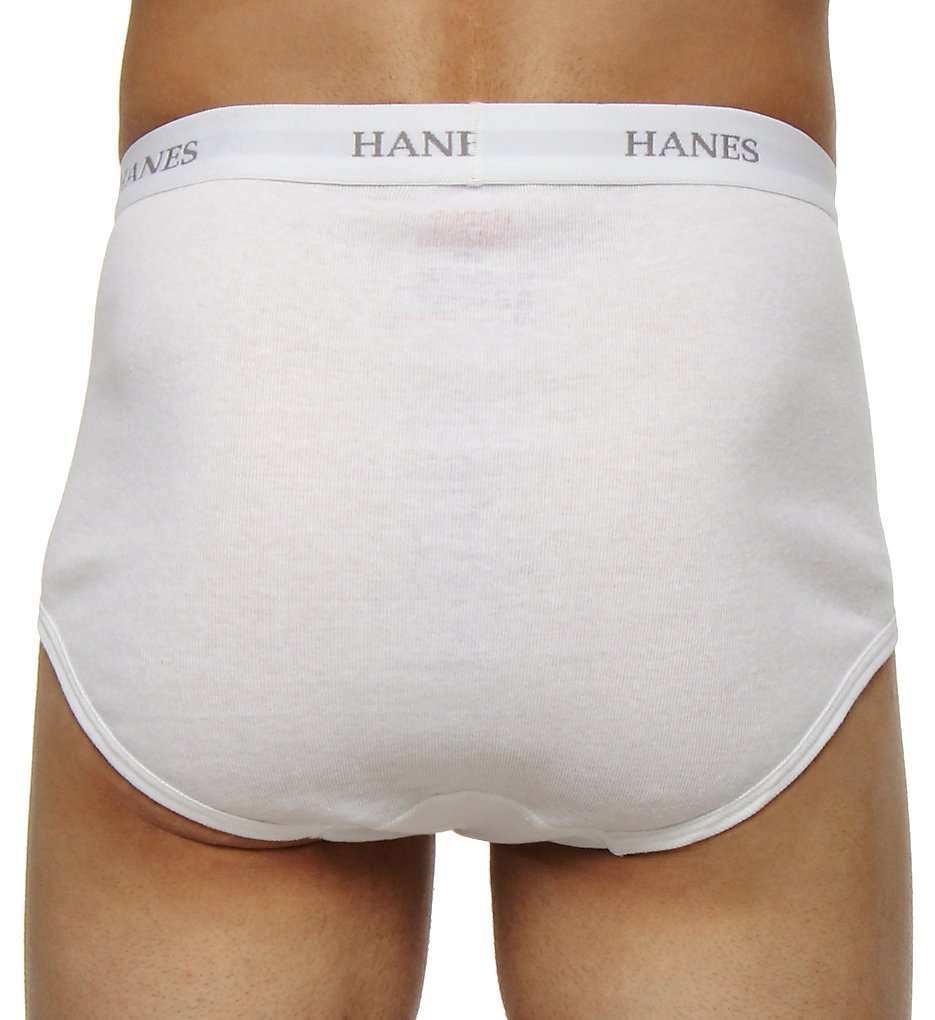 Premium Cotton Full-Cut White Briefs - 6 Pack WHT 2XL by Hanes
