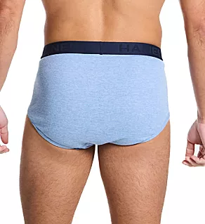 Ultimate Cotton Full Rise Brief - 6 Pack Blue Assort XL