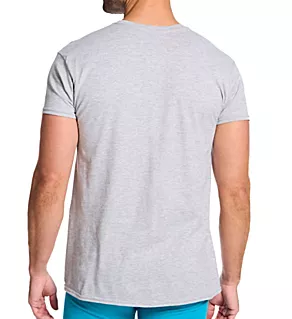 Ultimate Cotton Crew T-Shirt - 5 Pack Black/Grey Assorted 2XL