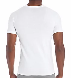 Premium Cotton White Crew Neck T-Shirts - 6 Pack WHT S
