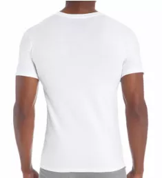 Premium Cotton White Crew Neck T-Shirts - 6 Pack