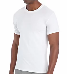 Premium Cotton White Crew Neck T-Shirts - 6 Pack