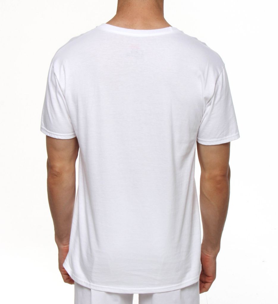 Premium Cotton White V-Neck T-Shirts - 3 Pack