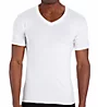 Hanes Premium Cotton White V-Neck T-Shirts - 6 Pack 7880W6 - Image 1