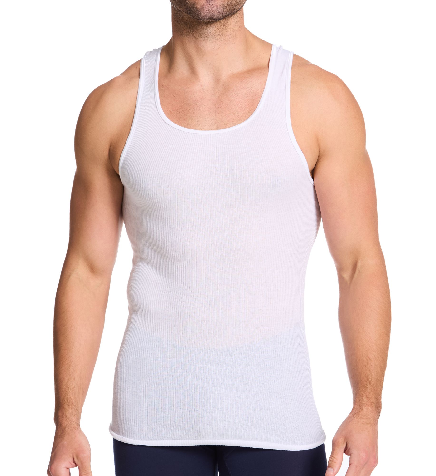 Hanes Ultimate Cotton A-Shirt - 6 Pack 7993T6 - Image 1