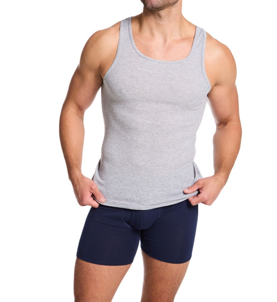 Hanes Ultimate Cotton A-Shirt - 5 Pack 799DT5 - Image 4