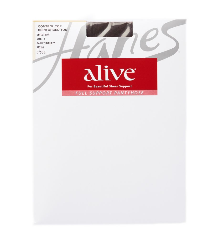 Hanes Women's Alive Full Support Control Top Pantyhose - 6 Pack C06810,  Jet, D, Jet, D : : Clothing, Shoes & Accessories