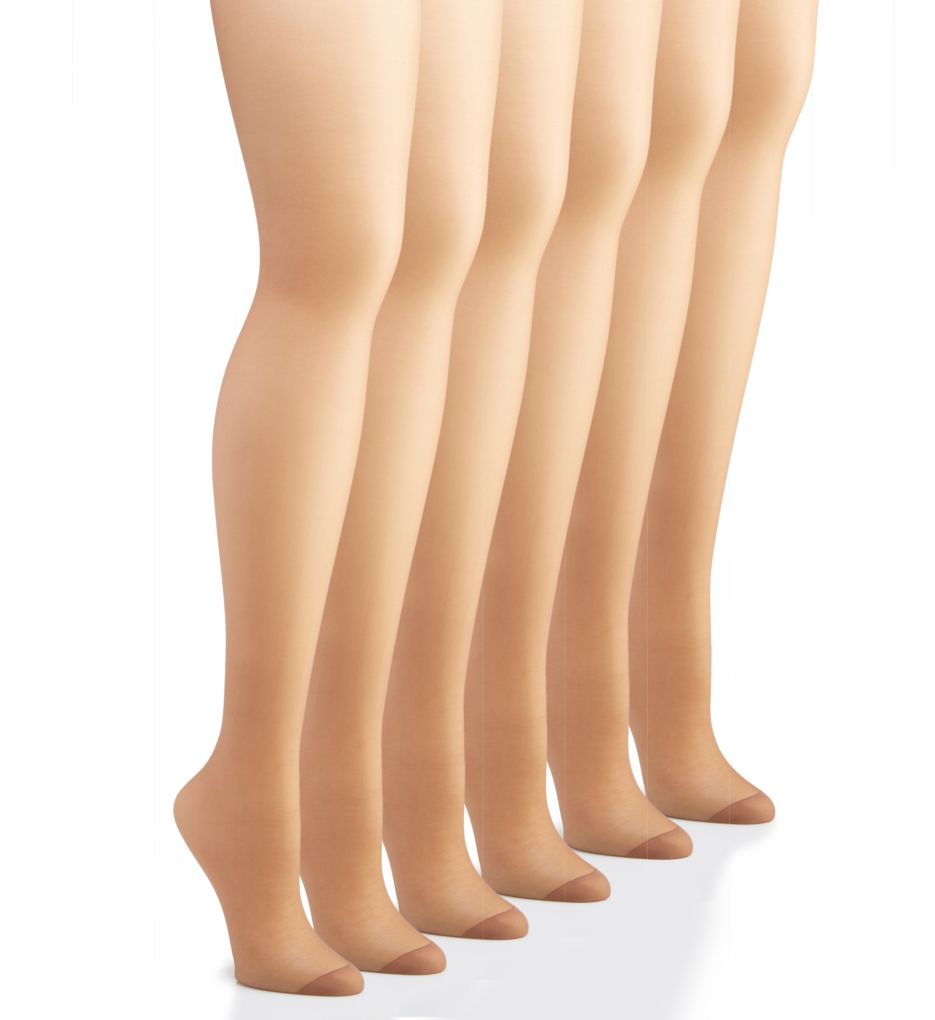 Hanes Silk Reflections Reinforced Toe Control Top Pantyhose - Women's