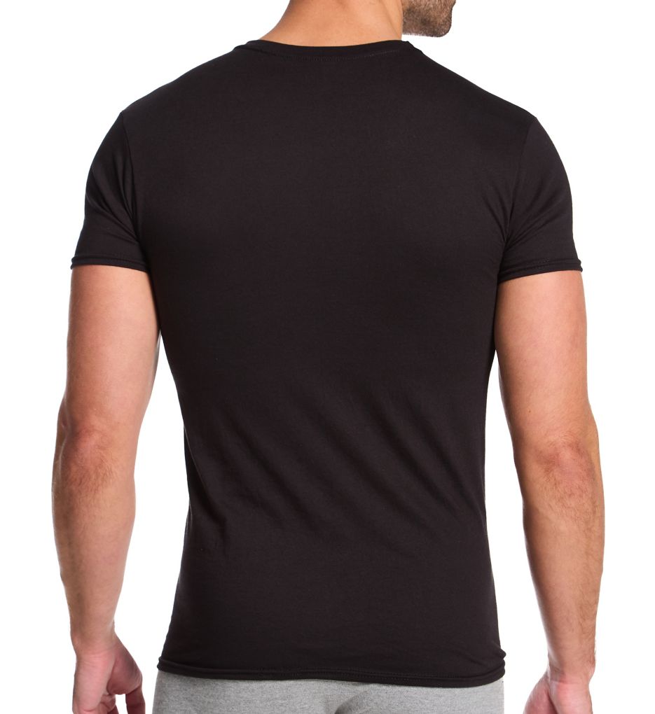 Hanes Ultimate Cotton-Poly Dyed Slim Fit Crew - 4 Pack CSF14 - Image 2