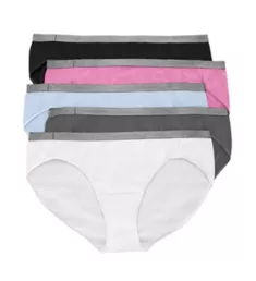 Just My Size Stretch Cotton Bikini Panty - 5 Pack