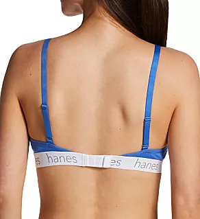 Triangle Bralette - 2 pack Frosted Peri/ White 2X