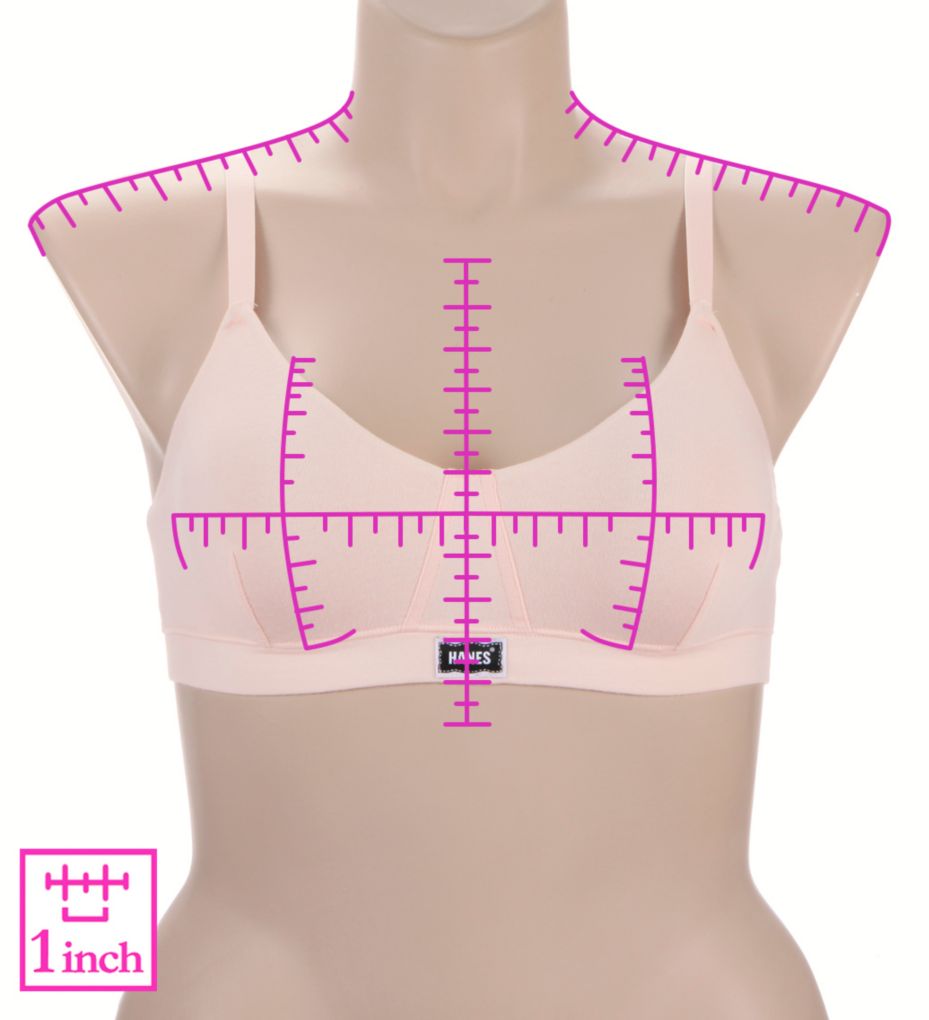 Hanes Ultimate Originals Vintage Triangle Bralette -2 PK DHO107 - Image 3