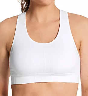 Seamless Racerback Sports Bra True White 2X