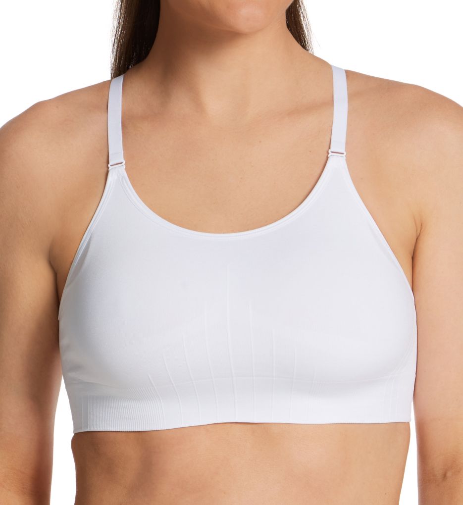 4 Pack Women's Seamless Wireless Half Cami Unpadded Bra Tops for