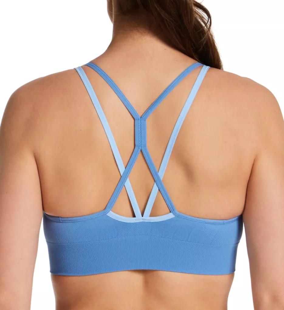 Hanes Womens Seamless Sports Bra, L, Super Turquoise/Stately Blue 