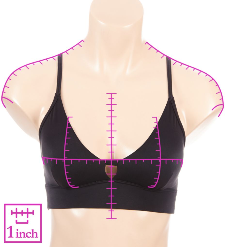 Hanes Authentic Longline Triangle Bralette Earthen Tan S  - Image 3