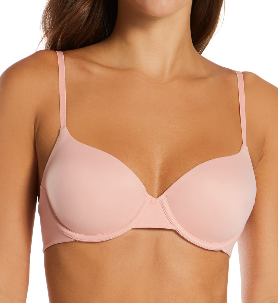 Authentic Lightly Lined T-Shirt Underwire Bra Pink Gleam 34C by Hanes
