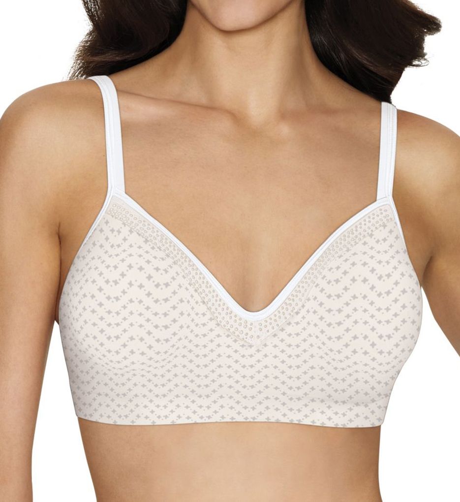 Hanes 3x SmoothTec ComfortFlex Fit Lace Wirefree Bra White Style