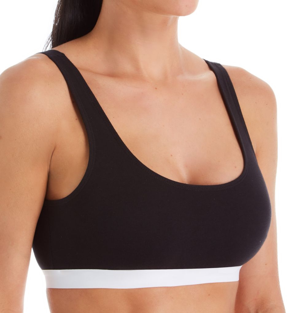 Comfy Cotton Stretch Unlined Wirefree Bra - 2 Pack