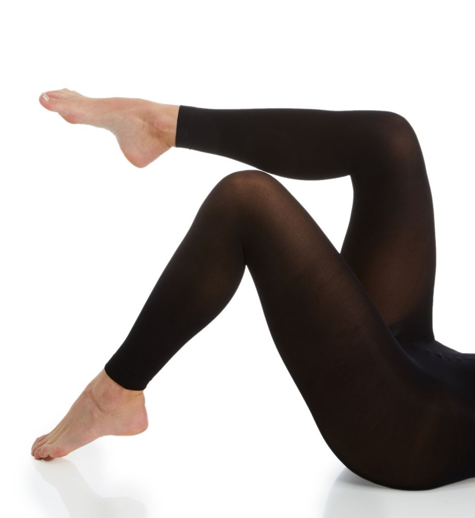 Opaque Footless Comfort Waistband Tights