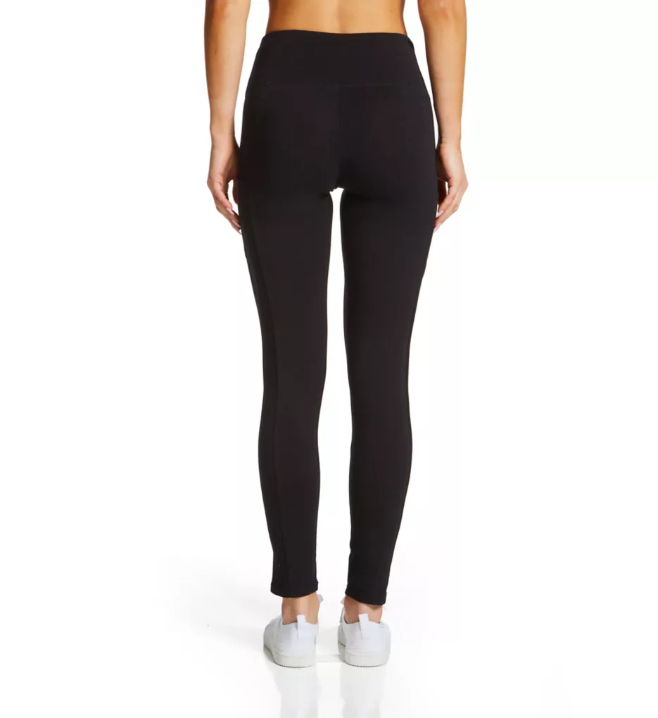 Hanes EcoSmart Women's High-Waist Slim Straight Cotton Blend Shaping  Leggings - Black XL