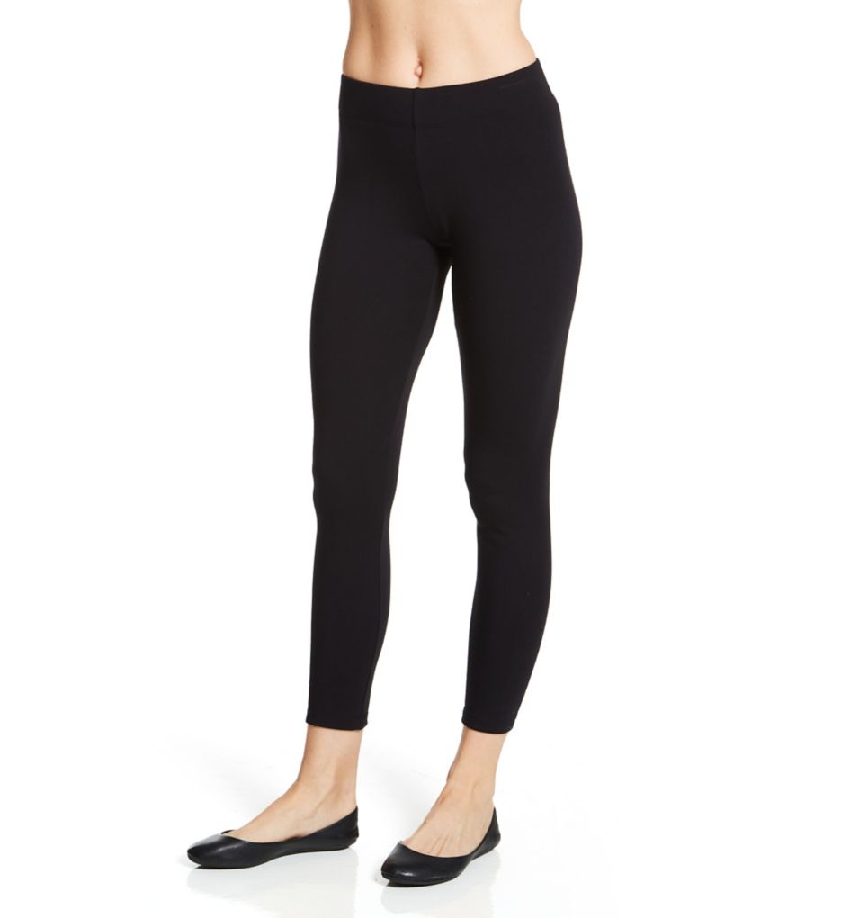 Hanes Women's EcoSmart Cozy Legging, Black, Small at  Women's  Clothing store