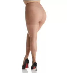 Curves Silky Sheer Plus Size Control Top Pantyhose