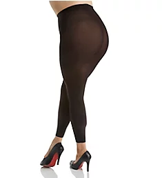 Curves Plus Size Blackout Footless Tights Black 3X-4X