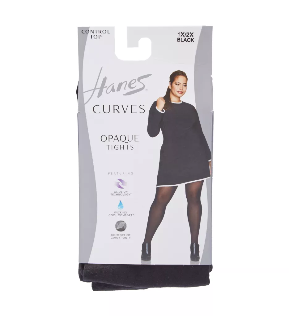 Hanes Curves Opaque Control Top Tights HSP005 - Image 3