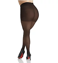 Curves Plus Size Sheer Control Top Tights